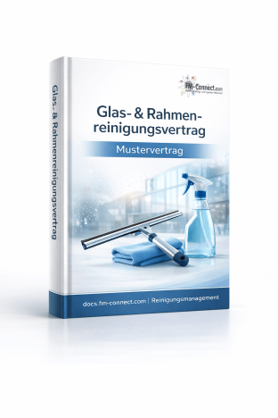 Mustervertrag Glas Rahmenreinigung Facility Management Cover