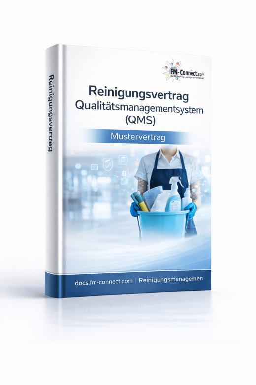Mustervertrag Unterhaltsreinigung QMS Facility Management Cover 