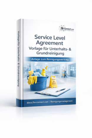 Service Level Agreement Unterhalts Grundreinigung im Facility Management Cover 